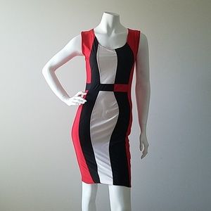 Striped bodycon dress